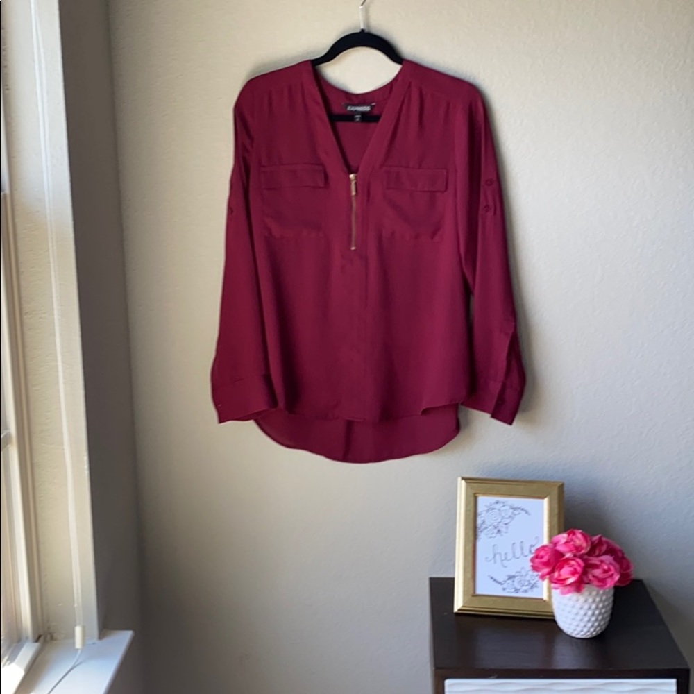 Express half zip top